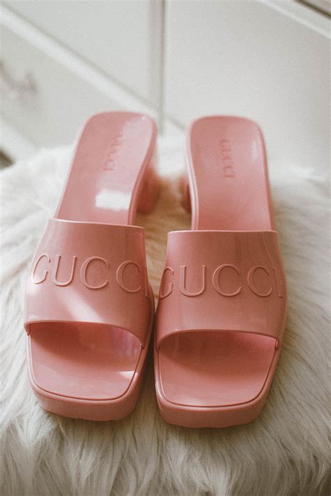 do gucci rubber slides stretch|gucci flat sandals review.